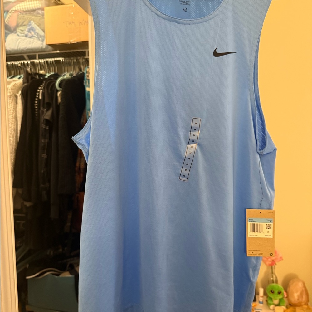 Nike Light Blue and Purple Dri-Fit Tank Tops - Picture 2 of 10